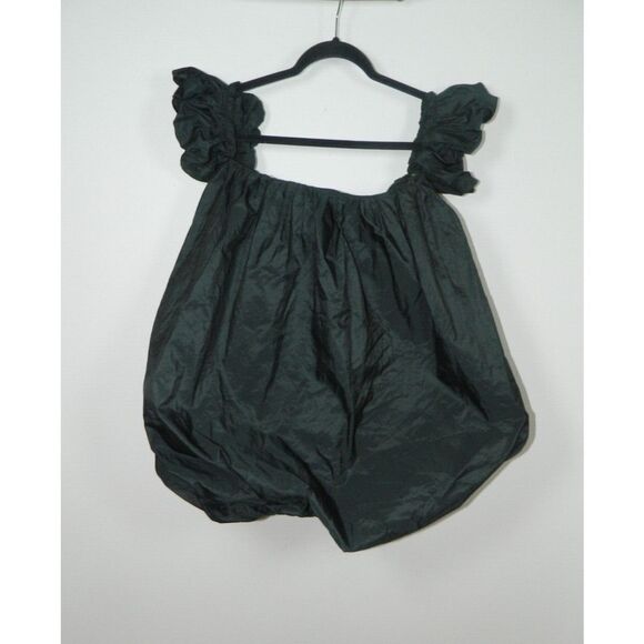 ZARA Dress ZW Collection Size Medium Black Voluminous Taffeta‎ Mini - Picture 8 of 12
